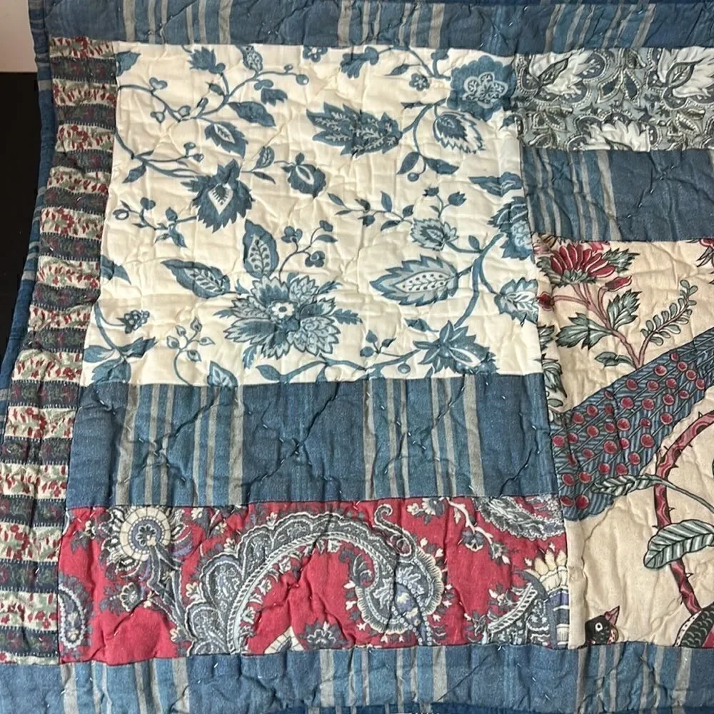 Pottery Barn Florrella Patchwork Quilted sham